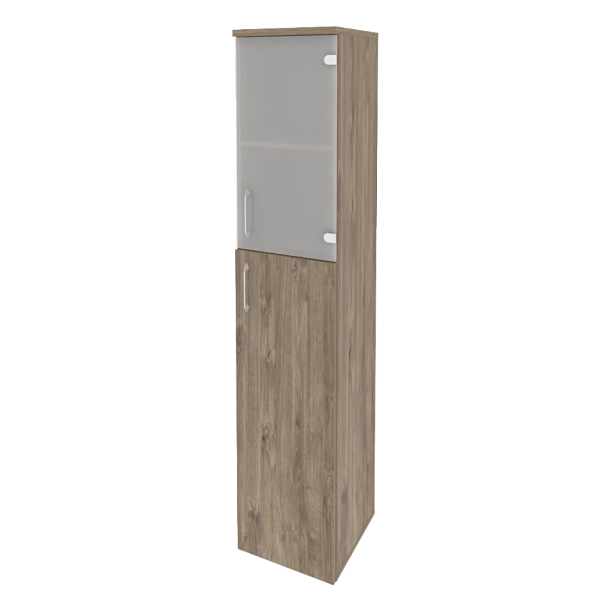 Onix Шкаф высокий узкий правый O.SU-1.7 (R) Тиквуд темный 400*420*1977 - Вид 1