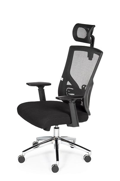 Кресло Гарда SL / черный пластик / черная сетка / черная сидушка - Вид 4