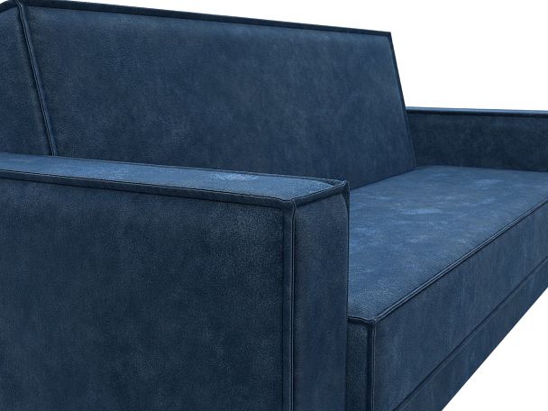 Диван-книжка Куба Велюр синий - Вид 4