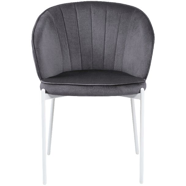 Комплект кухонных стульев Миэль серый велюр/белый, 4 шт. - Вид 2