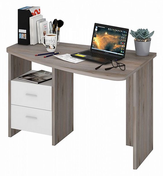 Стол письменный Домино Лайт СКЛ-Крл 120 Белый/Нельсон правый - Вид 2