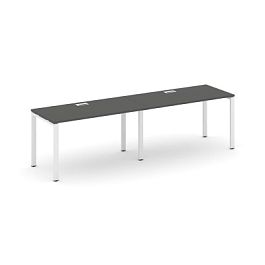 Стайл Проджект Рабочая станция 1 сторон. SN-6P.ORS-003 Антрацит/Металл Белый 2760*600*750 - Фото предпросмотра