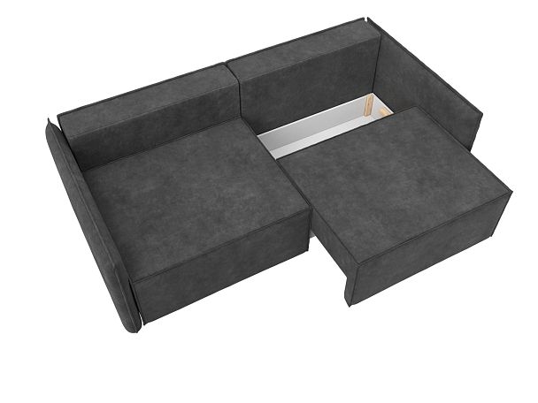 Диван прямой Либерти Велюр серый - Вид 7