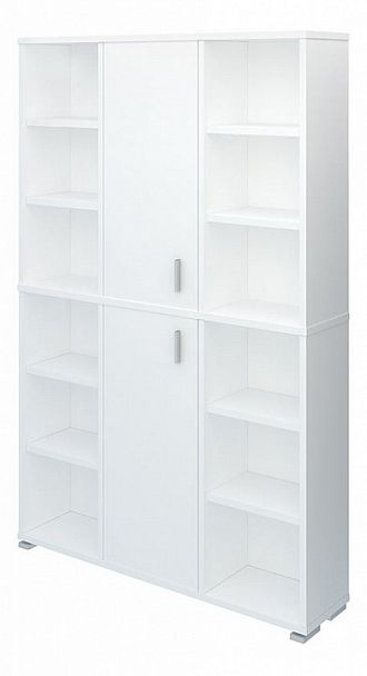 Стеллаж комбинированный Домино ПУ-40-2 Белый - Вид 1