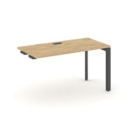 Style Project Next Стол-приставка к опор. элем. SN-59P.OPRS-004 Тиквуд Светлый/Металл Антрацит/Черный Заглушка 1580*600*750 - Фото предпросмотра