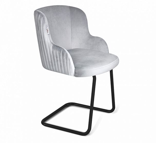 Стул Sheffilton SHT-ST39-1/S45-1 серое облако/черный муар - Вид 1
