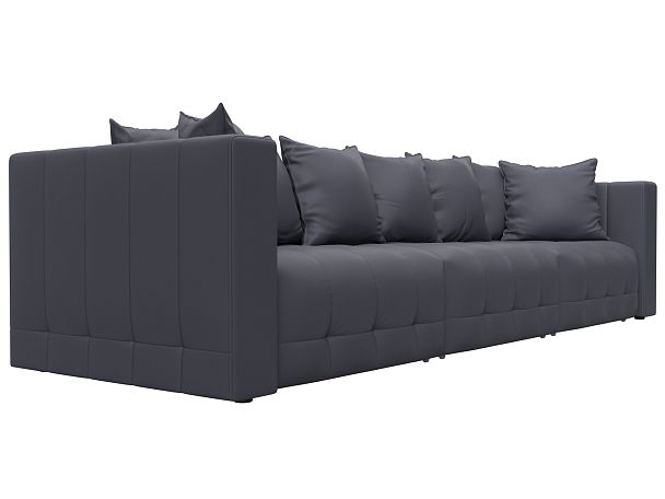 Диван прямой Лига-052 НПБ Лонг Экокожа серый - Вид 3