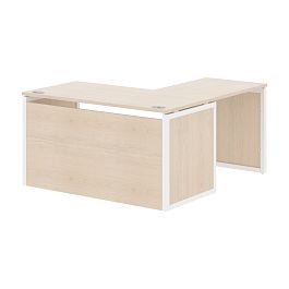 Стол угловой XQPCT 1415H Бук Тиара/Белый 1400х1500х750 XTEN-QP - Фото предпросмотра