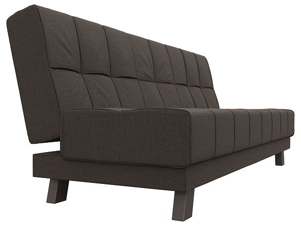 Диван прямой Винсент Рогожка коричневый - Вид 3