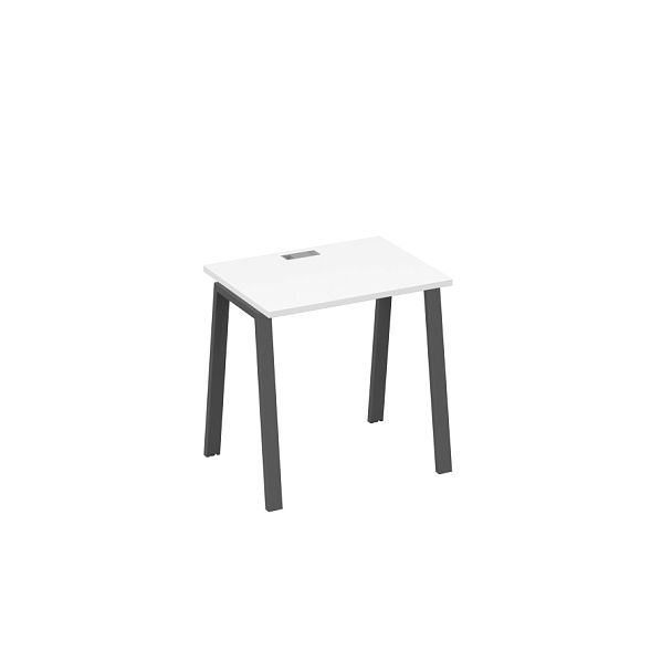 Стол письменный на металлокаркасе TRE A4 А4 Б3 001 БП белый премиум / металлокаркас антрацит - Вид 1