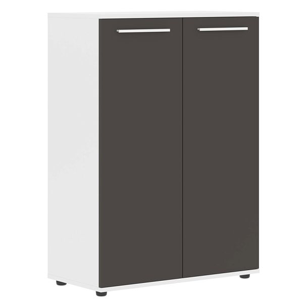 Шкаф средний широкий EMCS 85.1 Мокко/Белый/Белый 852х430х1199 EDIS - Вид 1