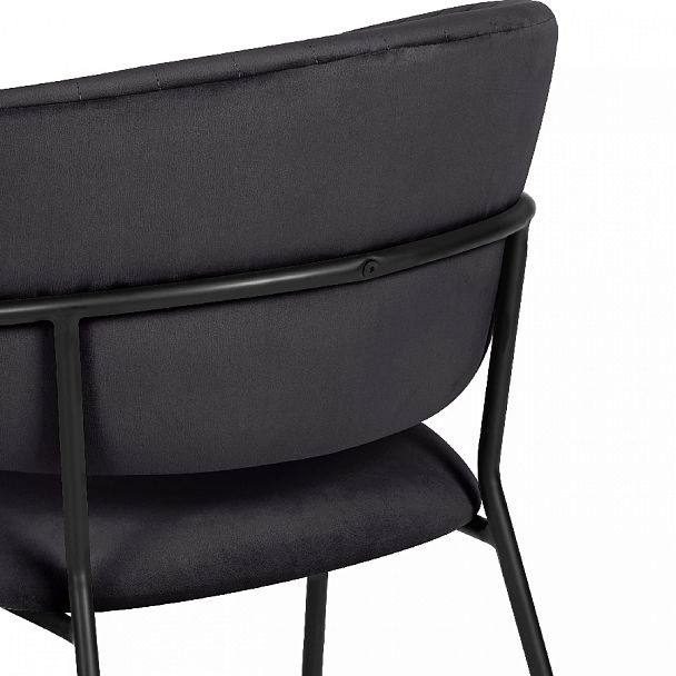 Комплект кухонных стульев Даксон черный велюр/черный, 3 шт. - Вид 10