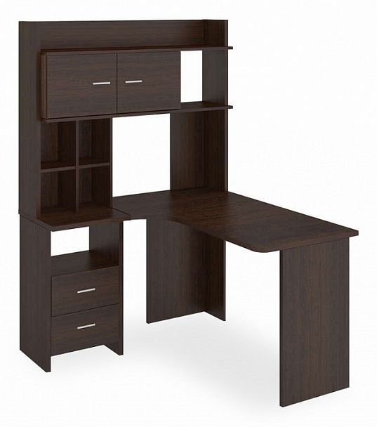Стол компьютерный Домино Lite СКЛ-Угл130+НКЛХ-120 В ЛЕВ Венге левый - Вид 1
