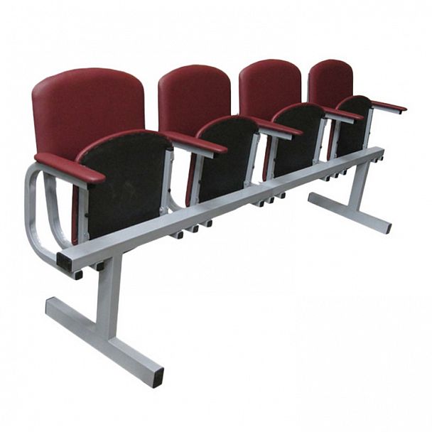 Секция мягкая №3 с откидными сидениями с подлокотниками 4М - Вид 1