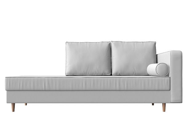 Кушетка Прайм правый (полностью экокожа белая) - Вид 2