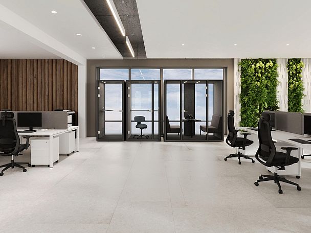 SoundCube RV UNO+ з/с-глухая  SDC-1.2-WA Синий/Зимний Лес/Антрацит/Прозрачный/Серый 1300*1070*2278 - Вид 2