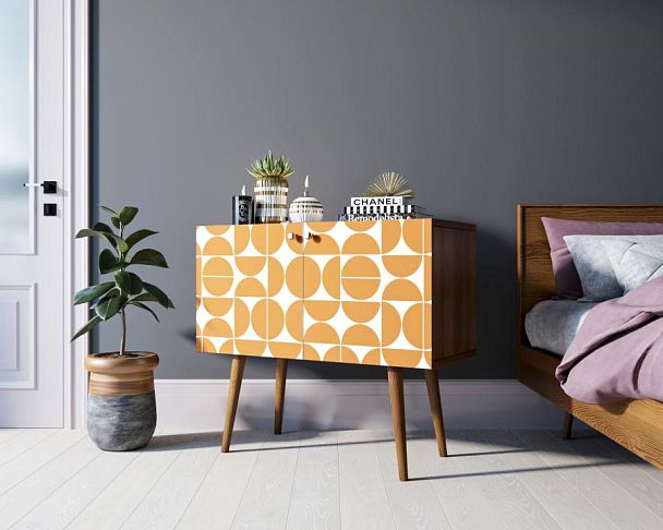 Комод на высоких ножках Berber малый принт 14 арт BB13/Print_14 - Вид 3