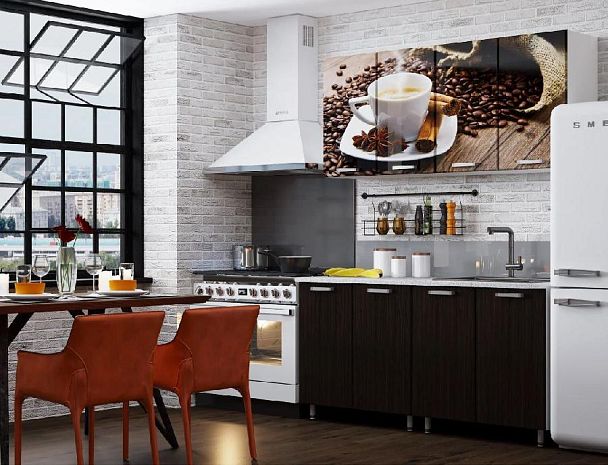 Кухня Кофе 1,6 белый/фотопечать - Вид 3