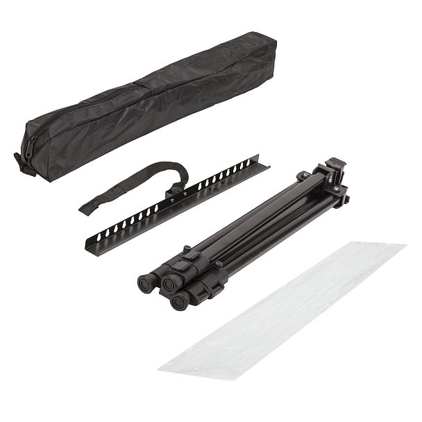 Мольберт-тренога металлический переносной, телескопический, 117х164х94 см, чехол, BRAUBERG ART, 192266 - Вид 9