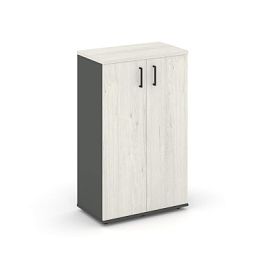 Стайл Проджект Тумба опорная/приставная SN.TOP-061 Антрацит/Дуб Наварра/Черный Ручки 600*400*1150 - Фото предпросмотра