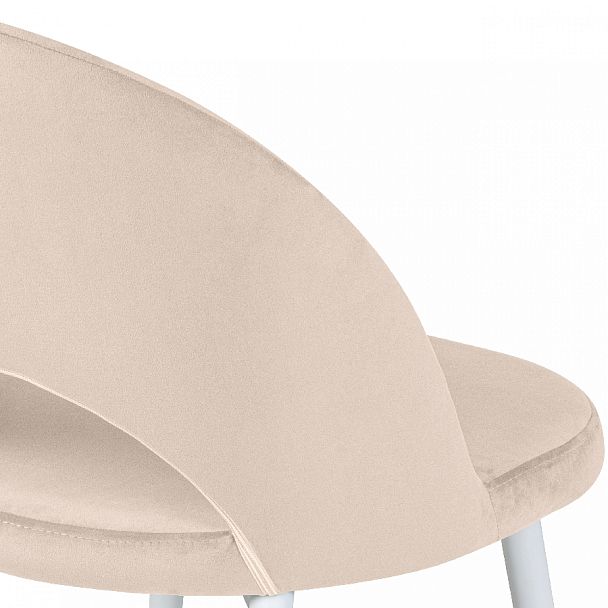 Комплект кухонных стульев Рэди кремовый велюр/белый, 4 шт. - Вид 9
