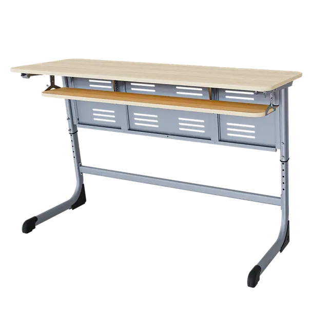 Парта Smart на плоскоовале 2М с РН (столеш. ЛДСП ЗУ, экран ПЭ, полка), гр.5-7 - Вид 2
