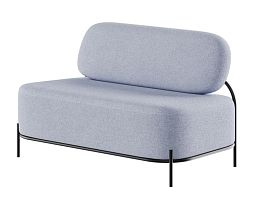 Jive Диван двухместный JVE-2 Clarins 972/Металл Черный 1250*720*770 - Фото предпросмотра