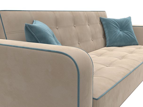 Диван-книжка Тур Велюр бежевый - Вид 4