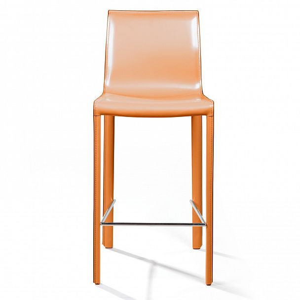 Стул полубарный Barrie, кожа camel - Вид 4