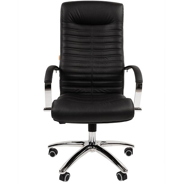 Кресло CHAIRMAN 480, натуральная кожа/экокожа черный N - Вид 3