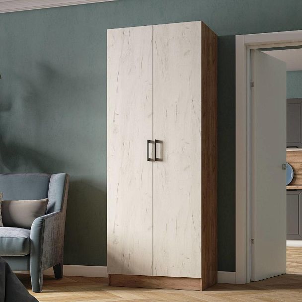 Шкаф Вегас 800 дуб крафт табачный/дуб крафт белый - Вид 3