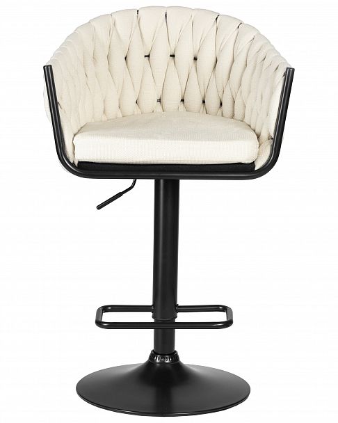 Стул барный DOBRIN LEON (кремовая ткань (LAR 275-33)) - Вид 6