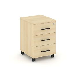 Стайл Проджект Тумба мобильная усил. колеса SN.TMU-002 Акация Лорка/Черный Ручки 416*460*611 - Фото предпросмотра