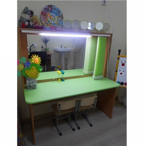 Стол логопедический с зеркалом и подсветкой МКУ-017 - Вид 1