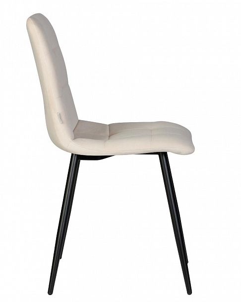 Стул обеденный DOBRIN CHILLY (Кремовый Holland 05, основание черное) - Вид 3