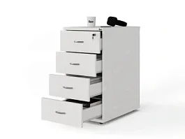 UNITY PТ2 БЕЛЫЙ Тумба с ящиками 400х600х750 - Фото предпросмотра