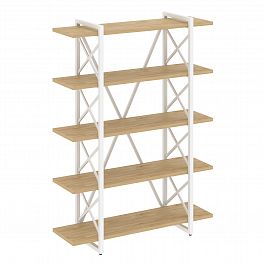Стеллаж на опорах "Loft" VR.L-MST.O-5.8V тиквуд светлый/белый - Фото предпросмотра