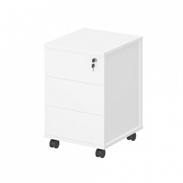 Тумба мобильная "Тандем премиум" ПК-ТНП-ТММ43Х47-В1-76 белый - Вид 1