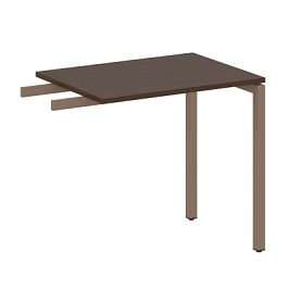 Metal System Quattro Приставной элемент на П-образном м/к 40БП.ПР-2 Венге/Мокко металл 800*600*750 - Фото предпросмотра