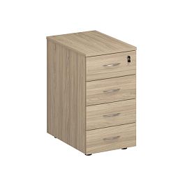 Тумба приставная для компактных столов 4-ящичная с замком Формула ФР 207 вяз светлый - Фото предпросмотра