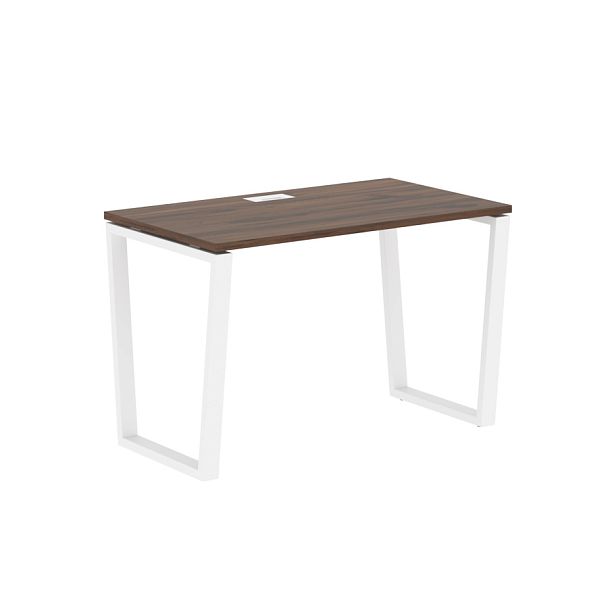 Стол прямой EVST 1167 Дуб Денвер тёмный/Белый 1160х670х750 EDIS - Вид 1