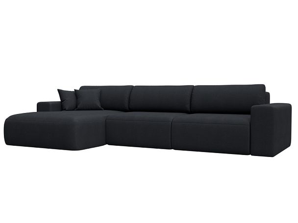 Диван угловой Лига-036 НПБ Классик Лонг левый угол Искусственная замша серый - Вид 1