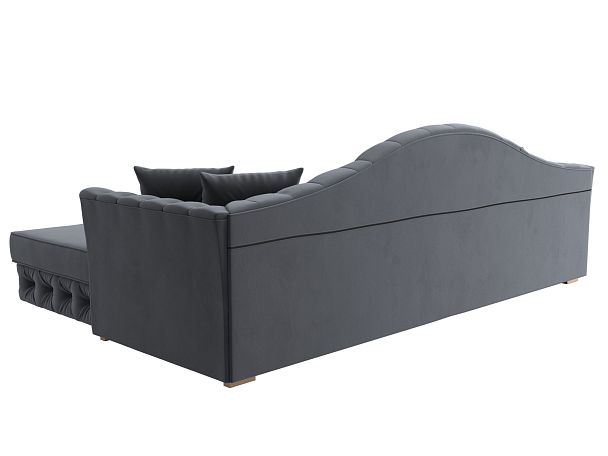 Диван угловой Артис правый угол Велюр серый - Вид 6