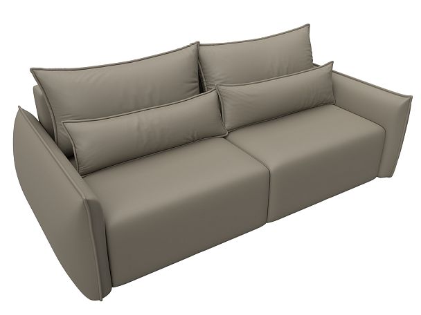 Диван прямой Лига-051 НПБ Экокожа бежевый - Вид 6