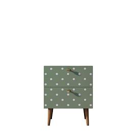 Тумбочка Berber с двумя ящиками 12 принт арт BB03/Print_12, разноцветная - Фото предпросмотра