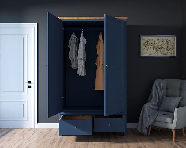 Шкаф двухстворчатый "Jules Verne" с ящиками JV28ETGB - Вид 3