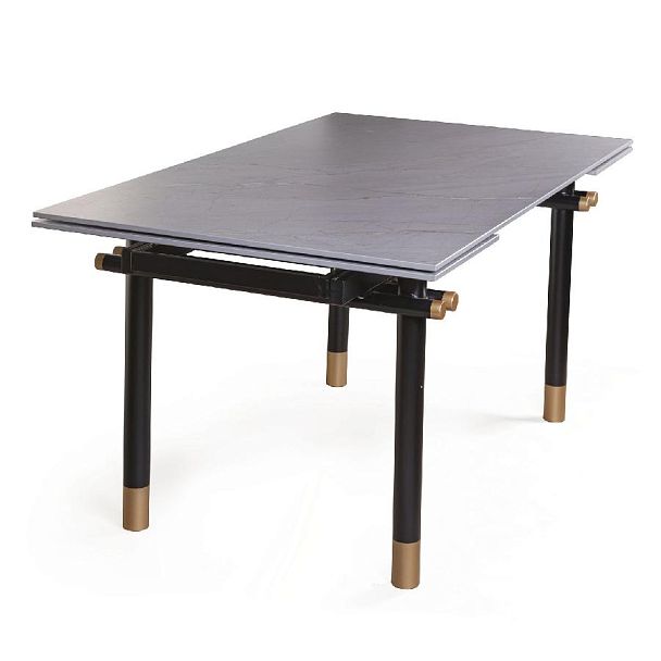 Стол обеденный Trump (160+40+40), керамика серая - Вид 1