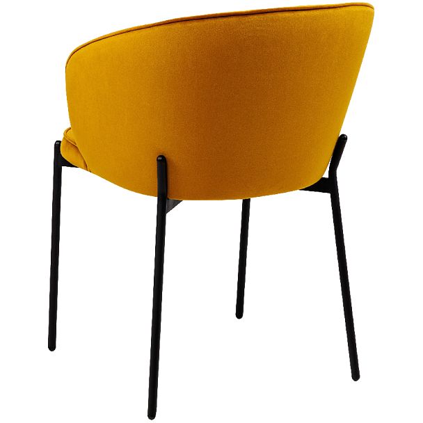 Комплект кухонных стульев Миэль горчичный велюр/черный, 3 шт. - Вид 5