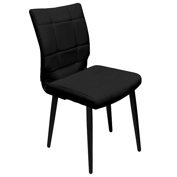 Стул BRABIX "Novita CF-060", экокожа черная, каркас металлический усиленный черный, 532781 - Вид 2