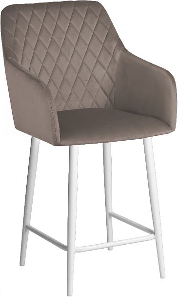 Комплект полубарных поворотных кресел Барли К, Confetti mocco/белый, 4 шт. - Вид 4